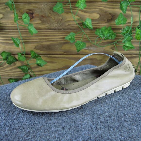 Born Women's Ballet Tan Leather Sz 10 Medium Gently Used 2025 - Picture 1 of 6
